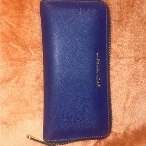 Blue Michael Kors Wallet